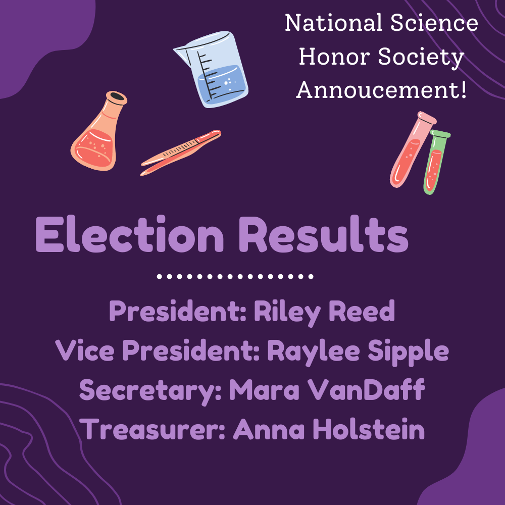 Science Honor Society at LHS Election Results