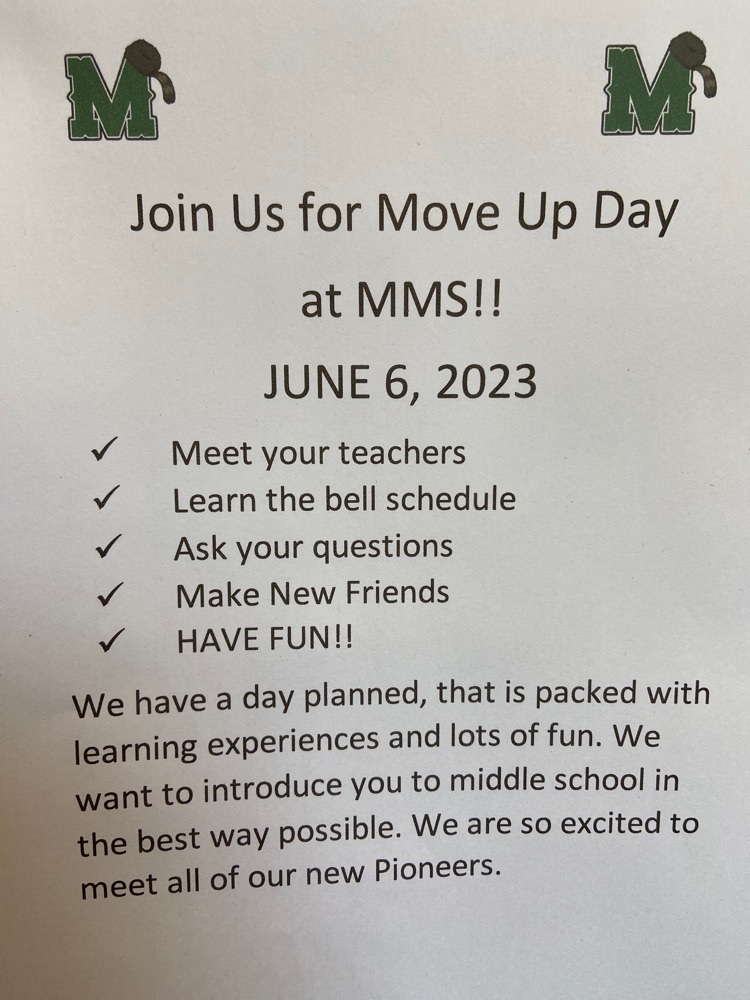 Man Middle School Move Up Day for 4th Grade